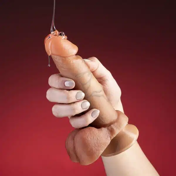 Pênis Real Dick Ultra Realístico Com Escroto e Ventosa 15,3 X 3,8 cm - Imagem 2