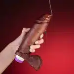 Pênis Real Dick Ultra Realístico Com Escroto e Vibro 20,5 X 4,7 cm - Imagem 4