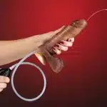 Pênis Real Dick Ultra Realístico Ejaculatório Com Escroto e Ventosa 17 X 4,5cm - Imagem 2