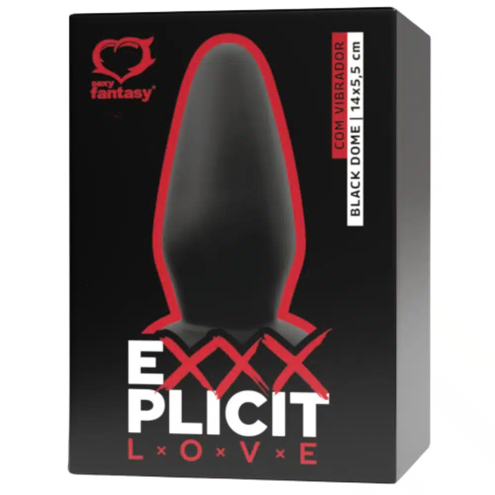 Estimulador Exxxplicit Love Black Dome com Vibro  14x5,5cm  Imagem 3