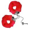 Algema de Metal com Pelúcia Vermelha - Sexy Fantasy