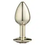 Lite Plug anal Dourado Pequeno Cravejado - Imagem 2