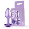 Lite Plug anal Roxo Pequeno com Pedra Roxa
