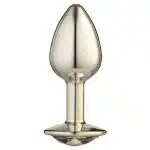 Lite Plug anal Dourado Pequeno com Pedra Dourada - Imagem 2