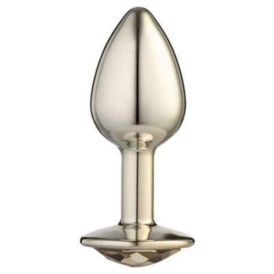 Lite Plug anal Dourado Pequeno com Pedra Dourada 4 15339892167 lite plug anal dourado pequeno com pedra dourada 02