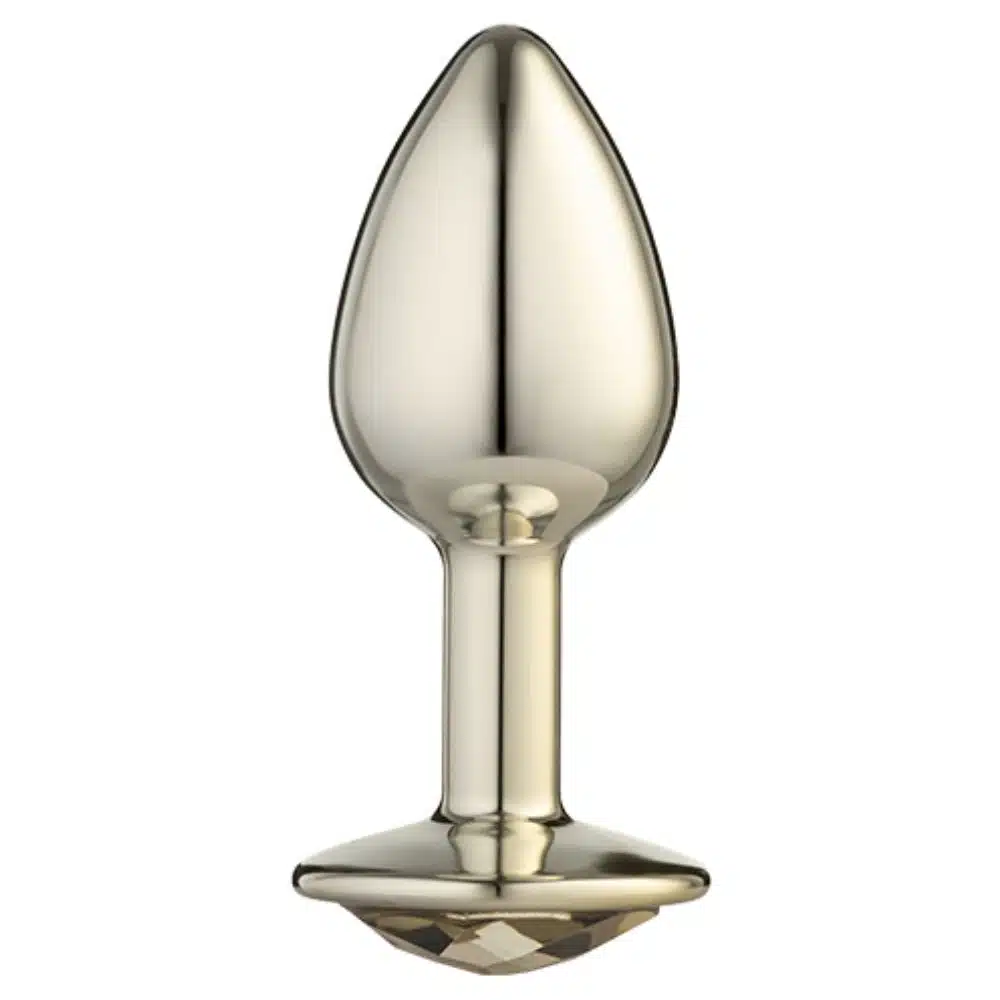 Lite Plug anal Dourado Pequeno com Pedra Dourada  Imagem 2