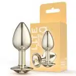 Lite Plug anal Dourado Pequeno com Pedra Dourada
