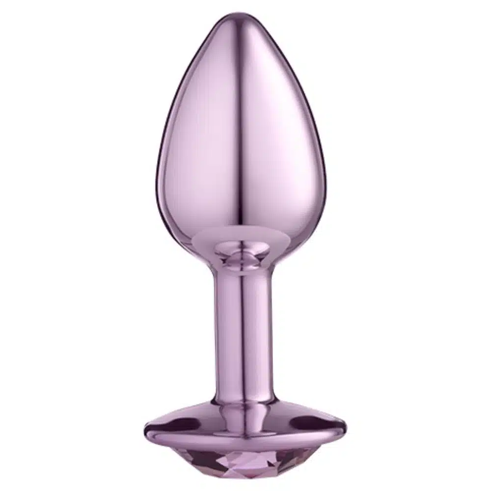 Lite Plug anal Rosa Pequeno com Pedra Rosa  Imagem 2