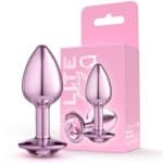 Lite Plug anal Rosa Pequeno com Pedra Rosa