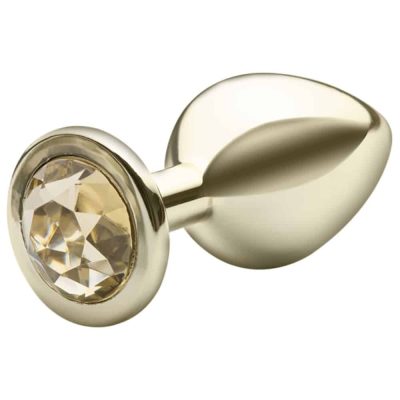 Lite Plug anal Dourado Médio com Pedra Dourada 5 15339920166 lite plug anal dourado medio com pedra dourada 03