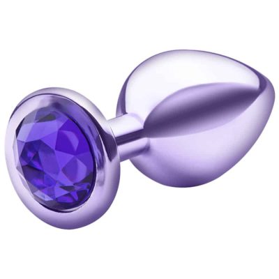 Lite Plug anal Roxo Médio com Pedra Roxa 5 15339954340 lite plug anal roxo medio com pedra roxa 03