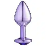 Lite Plug anal Roxo Médio com Pedra Roxa - Imagem 2