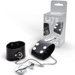 Lite Plug Prata Pênis com Correntes e Algema