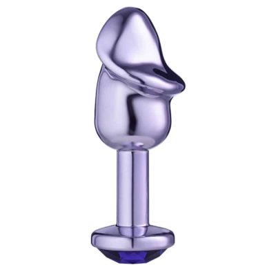 Alternative view of Lite Plug anal Roxo Pênis com Pedra Roxa