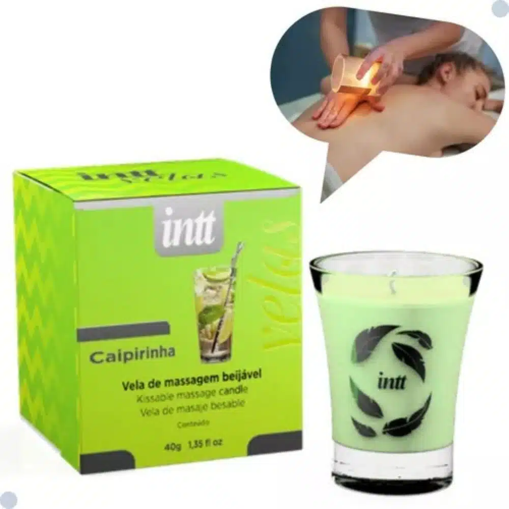Vela para massagem beijável | sabor: Caipirinha  intt  Imagem 7