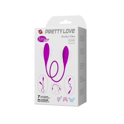 Pretty love snaky vibe ii - Vibrador recarregável duplo unissex com 7 modos de vibração e resistência à água 11 15158080197 bi 014327 6