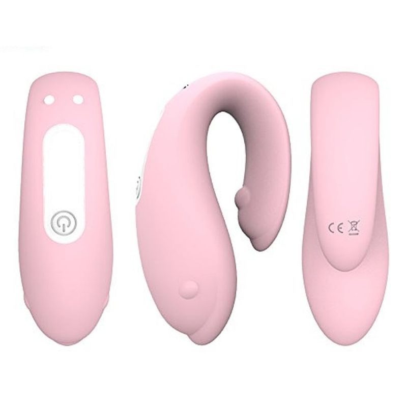 S-hande winter - Vibrador para casal recarregável estimulador de ponto g e clítoris com 9 modos de vibrações | cor: rosa - Imagem 2