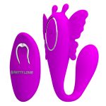 Pretty love chimera - Vibrador de casal recarregável em silicone com 12 modos de vibração e controle sem fio - 9,4 x 2,8