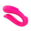 Vibrador de casal em silicone com controle recarregável e 9 modos de vibração - s-hande mermaid rct - 10 x 4,6 cm | Pink