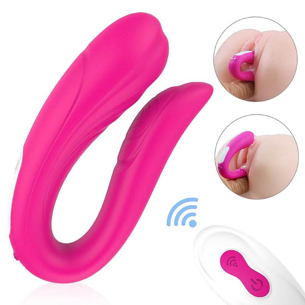 Vibrador de casal em silicone com controle recarregável e 9 modos de vibração - s-hande mermaid rct - 10 x 4,6 cm | Pink 2 Vibrador de casal em silicone com controle recarregável e 9 modos de vibração - s-hande mermaid rct - 10 x 4,6 cm | Pink - Imagem 2