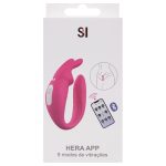 Vibrador de casal Hera recarregável com app 9 modos vibração - Imagem 14
