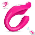 Vibrador de casal recarregável ribbon pro com controle  S - hande