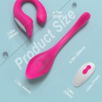 Vibrador de casal recarregável ribbon pro com controle  S - hande - Imagem 3