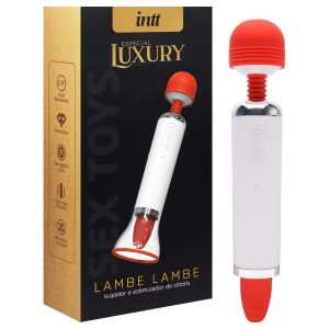 Intt especial luxury lambe lambe - Sugador e estimulador de clitóris com vibração, sucção, língua e aquecimento