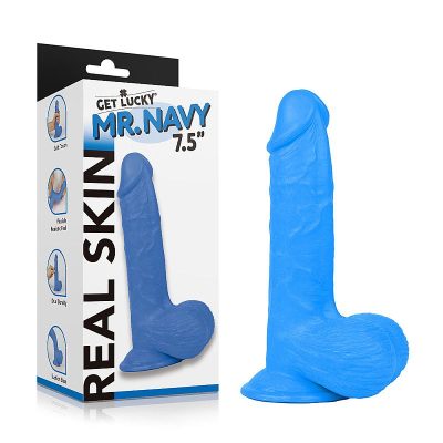 Protese em formato de Pênis Realístico Mr.Navy Color - 19,0 x 3,9cm 41 15205933468 20304 4 1