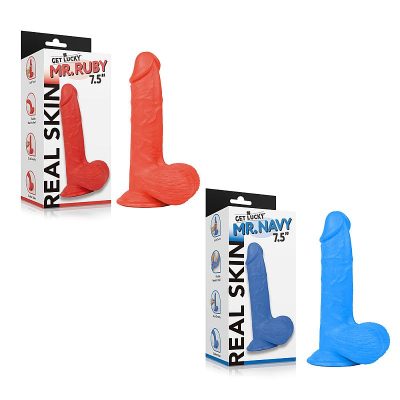 Protese em formato de Pênis Realístico Mr.Navy Color - 19,0 x 3,9cm 42 15205933741 20305 4