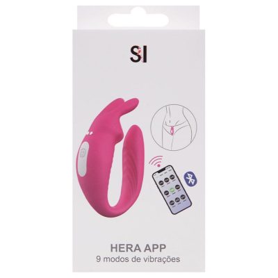 Hera - Vibrador para casal recarregável com app 9 modos vibração na cor Lilás 17 15207070578 si7387rx 09