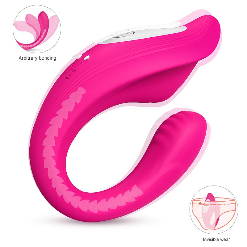 Massageador de Casal Recarregável Ribbon Pro S - Hande Pink 1 Massageador de Casal Recarregável Ribbon Pro S - Hande Pink