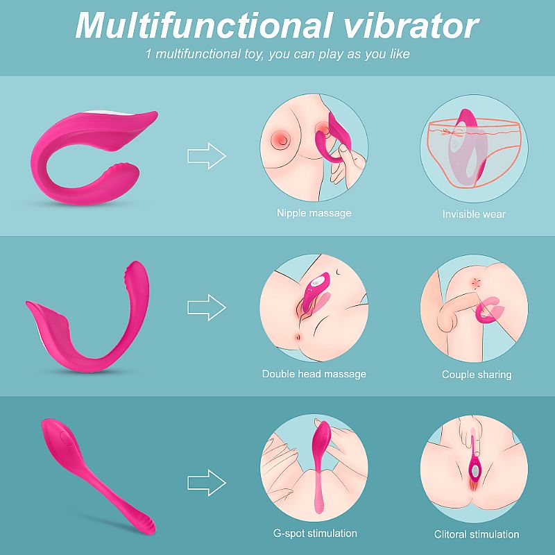 Massageador de Casal Recarregável Ribbon Pro S - Hande Pink 3 Massageador de Casal Recarregável Ribbon Pro S - Hande Pink - Imagem 3