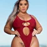 Maio deluxe Aline asa delta sexy em lese e alça de elástico personalizado