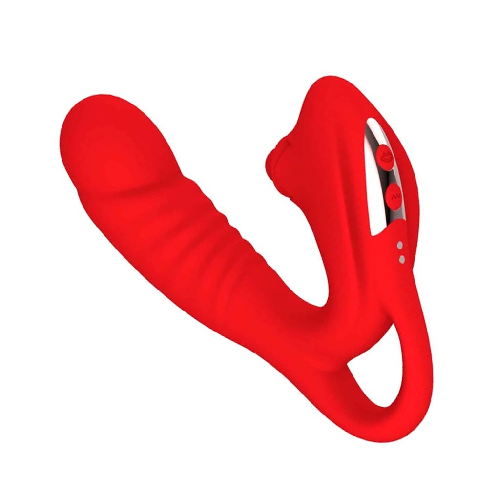 Vibrador Penetrável com Bolinha Estimuladora de Clitóris e Alça 2 Vibrador Penetrável com Bolinha Estimuladora de Clitóris e Alça - Imagem 2