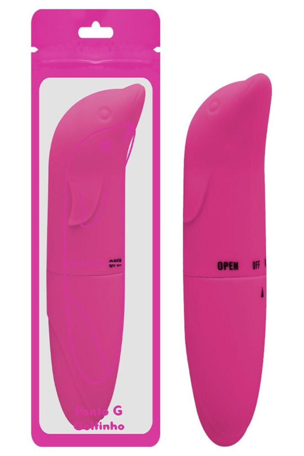 Vibrador formato Golfinho Toque Aveludado 5 Vibrador formato Golfinho Toque Aveludado - Imagem 5