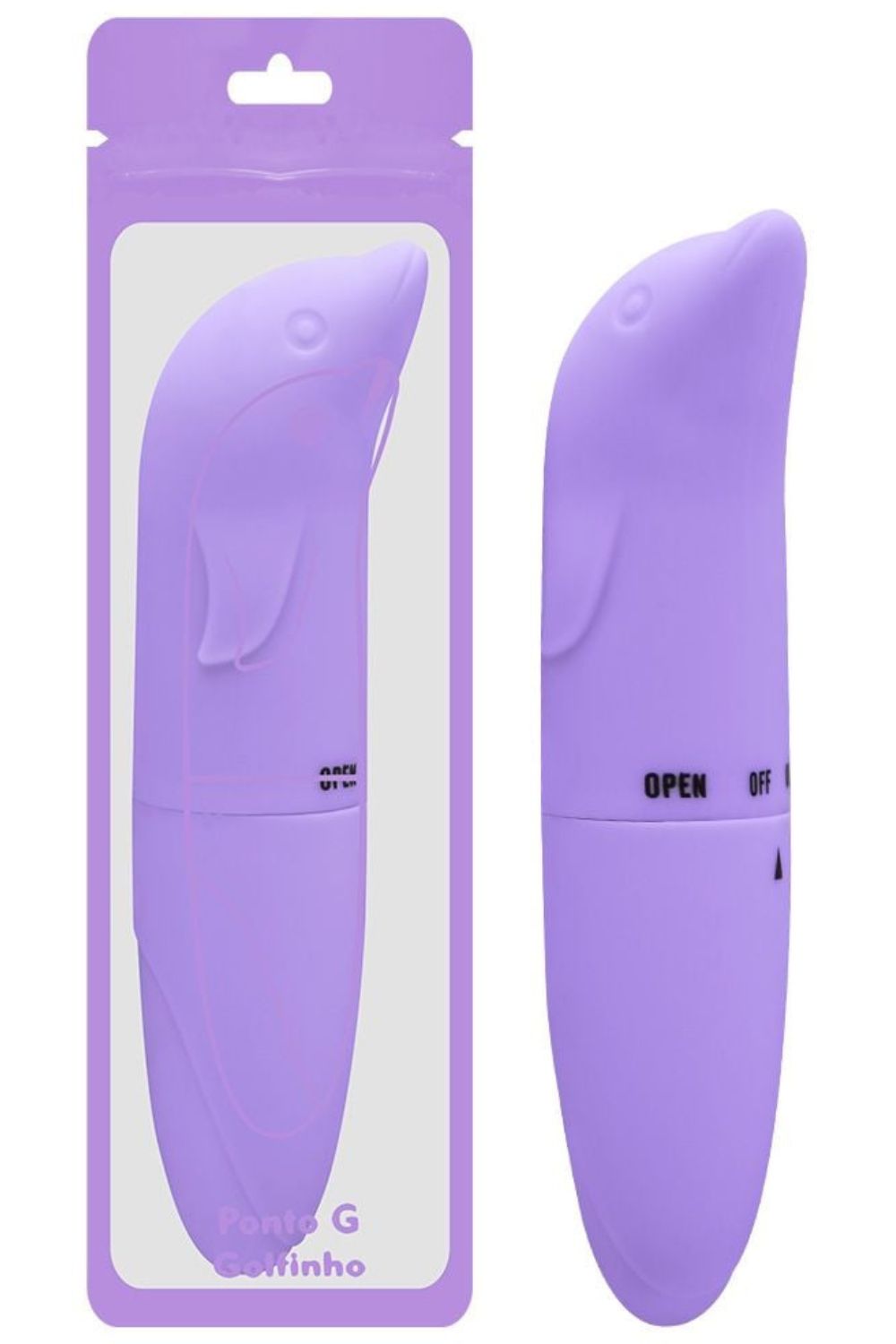 Vibrador formato Golfinho Toque Aveludado 7 Vibrador formato Golfinho Toque Aveludado - Imagem 7