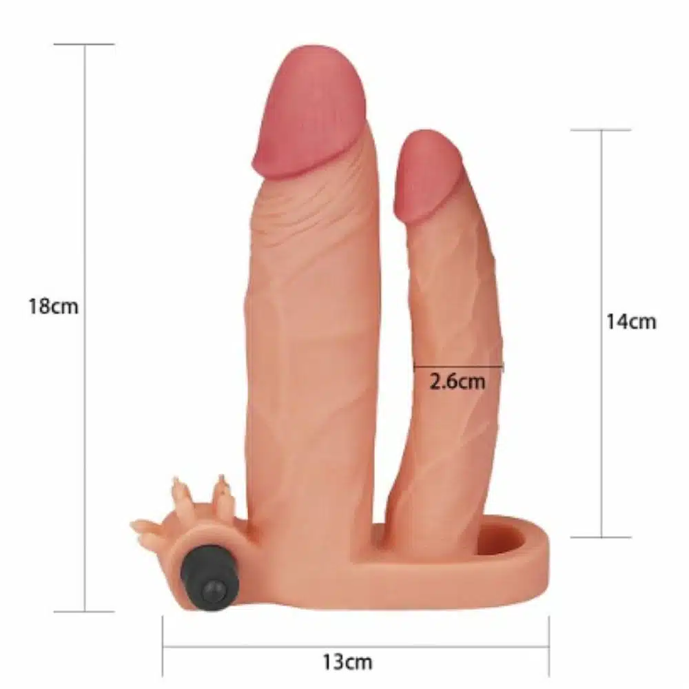Capa Peniana Extensora Com Preenchimento Na Ponta E Cápsula Vibratória  Imagem 5