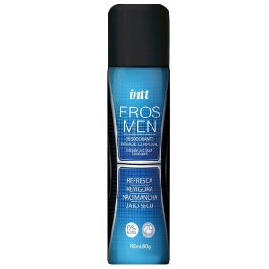 Desodorante íntimo e corporal masculino com jato seco - intt Eros Men - 166ml