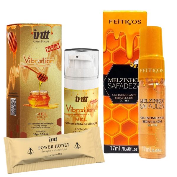 Combo Honey Fire - Sensações que Pulsa, Aquece e Explodem Desejo
