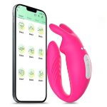 Vibrador de casal Hera recarregável com app 9 modos vibração