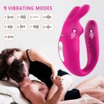 Vibrador de casal Hera recarregável com app 9 modos vibração - Imagem 6