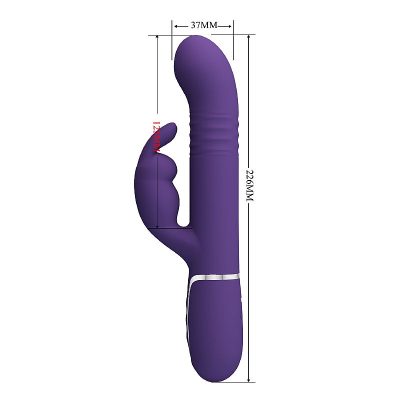 Vibrador de Ponto G e Clitóris Vai e vem Twinkled 2 - Pretty Love 20 15351442465 28260 4