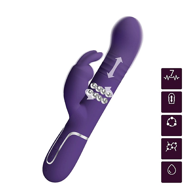Vibrador de Ponto G e Clitóris Vai e vem Twinkled 2 - Pretty Love 7 Vibrador de Ponto G e Clitóris Vai e vem Twinkled 2 - Pretty Love - Imagem 7