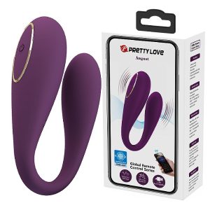 Vibrador de Casal August á Longa distância com APP - Pretty Love
