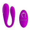 Vibrador para casal e estimulador Algernon Roxo - Pretty love