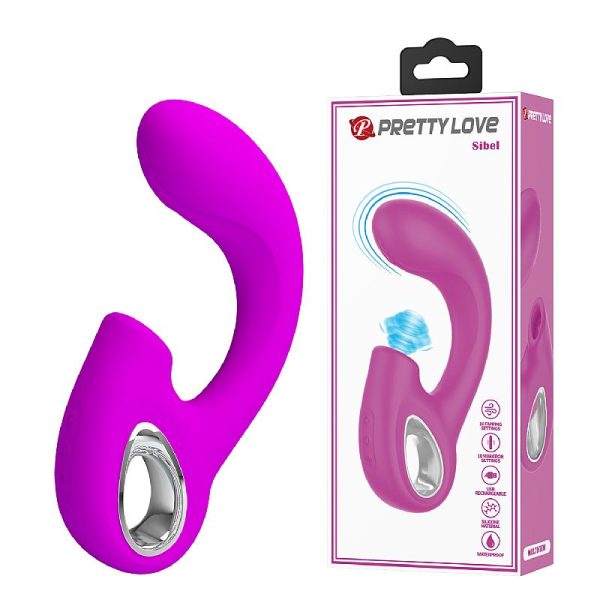 Vibrador de Ponto G e Clitóris com Tapping Sibel - Pretty Love - Imagem 4