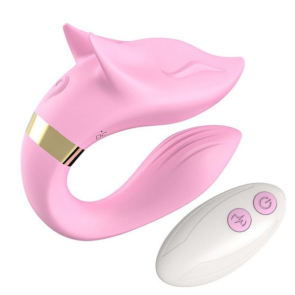 Vibrador de Casal com Formato de Lobo com controle Remoto - Imagem 2