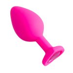 Plug Jóia em Silicone Vermelho com Base em Formato de Coração - Tamanho G - Imagem 6