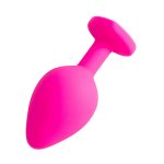 Plug Jóia em Silicone Vermelho com Base em Formato de Coração - Tamanho G - Imagem 11